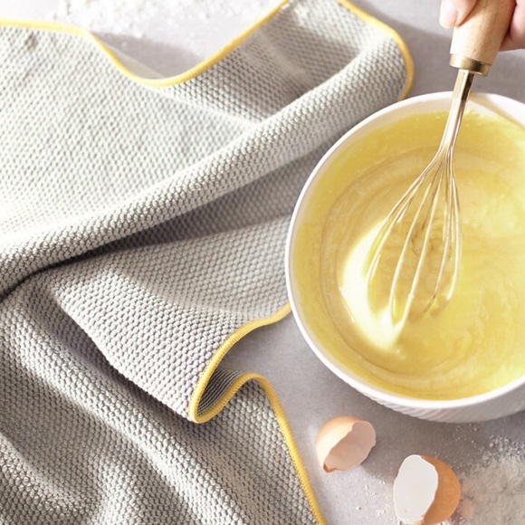 Norwex Diamond Weave Kitchen Towel and Cloth Set Graphite w Sunflower Trim - Picture 5 of 5